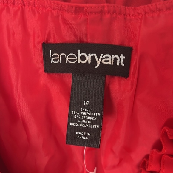 Lane Bryant Red Ruffle Mini Dress - Picture 5 of 6